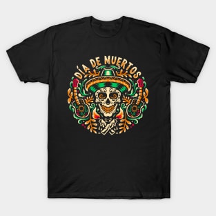 Sugar Skull Dia De Muertos T-Shirt
